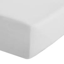 Baltos spalvos iš perkalio paklodė su guma 135x190 cm Easy Iron Percale – Catherine Lansfield