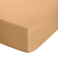 Geltonos spalvos/oranžinės spalvos iš perkalio paklodė su guma 90x190 cm Easy Iron Percale – Catherine Lansfield