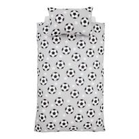 Pilkos spalvos iš flanelės dvigulė vaikiška patalynė 200x200 cm Football Stars – Catherine Lansfield