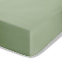 Žalios spalvos iš perkalio paklodė su guma 90x190 cm Easy Iron Percale – Catherine Lansfield