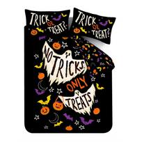 Juodos spalvos viengulė patalynė 135x200 cm Halloween Trick or Treat – Catherine Lansfield