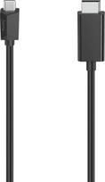 „Hama“ vaizdo kabelis, USB-C kištukas - DisplayPort kištukas, „Ultra HD 4K“, 1,50 m