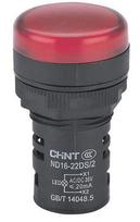 Indikatorius LED ø22mm, 230V AC, raudonas, CHINT