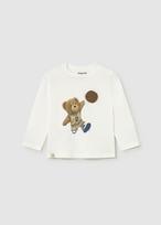 MAYORAL marškinėliai ilgomis rankovėmis, cream-bear, 2.070-67