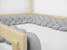 BENLEMI lovos apsauga, 200 cm., Grey, 8193/200-SED