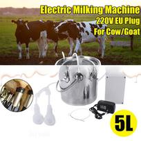 Nerūdijančio plieno kibiras Siurbimo vakuuminis siurblys Namų melžimo aparatas Karvės Ožkos Avys Melžimo aparatas Nerūdijančio plieno Elektrinis melžimo aparatas NAUJAS 5L For cattle