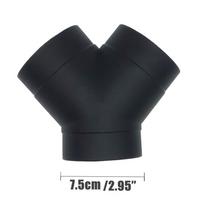 2.95inch Y Style Air Vent Ducting Elbow Pipe Outlet Exhaust Connector