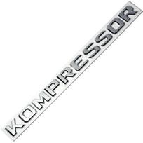 3D Chromo ABS Kompressor Raidės Ženklelis Emblema Galinės Bagažinės Lipdukas Mercedes CLK SLK SL CLS ML GL A B C E S Klasėms sidabras