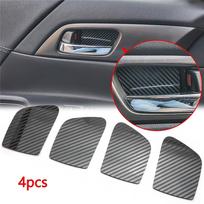 Anglies pluošto stiliaus vidinių durų rankenų dubenėlių apdailos apvadai Honda Accord 2013-2017