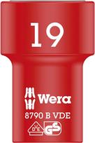 Sukimo galvutė Wera WE05004963001; HEX; VDE; 3/8''; 19x46 mm