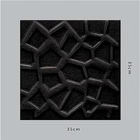35x35cm 3D sienų lipdukai Kūrybingi Minimalistiniai Lipnūs Namų Dekoras Svetainei Miegamajam Foninei Sienai Pakuotė po 10 15 20 25 Dekoracijų 10Pcs juoda