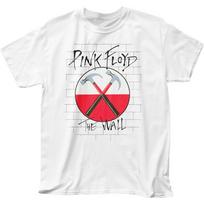 100% medvilnės UNISEX MARŠKINĖLIAI VYRIŠKI MOTERIŠKI Pink Floyd The Wall Plaktukai T marškinėliai Vyriški Roko ir Roll Klasikinės grupės marškinėliai Balti XL balta