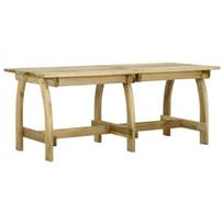 Sodo stalas, 220x74x75 cm, Ruda