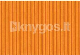 Gofruotas kartonas 50x70cm Folia oranžinis