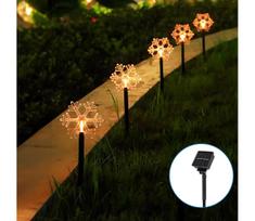 Aigostar LED saulės kalėdinė lemputė 1m IP65, 0,054W, šilta balta