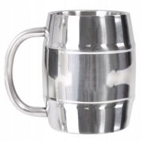 MFH Alaus bokalas „Barrel“, nerūdijantis plienas, 450 ml, dvigubos sienelės