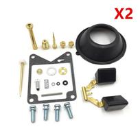 2Set For Yamaha Virago 750 XV750 1981-1983 Carburetor Repair Kit Diaphragm Float