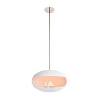 COCOON FIRES AERIS WHITE STEEL biožidinys pakabinamas iš lubų