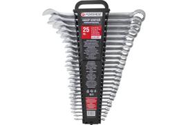 Kombinuotų veržliarakčių rinkinys, FORSAGE, F-5261MP, 25 dalys, CrV plienas, 6-32 mm
