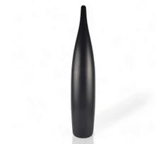Keraminė vaza 70 cm matinė juoda