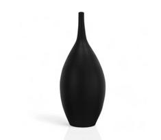 Juoda keraminė vaza, 47 cm