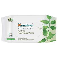 Himalaya Purifying Neem Facial Wipes 25 Count for Clean Fresh Skin, Makeup Remover Wipes, Travel Friendly Skincare