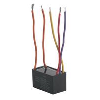 Naujas lubinio ventiliatoriaus kondensatorius 5 laidų CBB61 5+5+5uF 250V-300V AC 50/60 Hz Galios relė