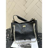 Suede brown bag tote bag women's large-capacity new chain bag retro armpit bag 35*12*24cm