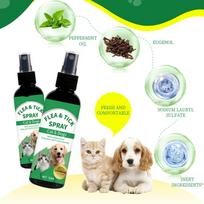 Naminių gyvūnėlių blusų ir erkių purškiklis 100 ml One Size žalia