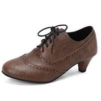 Britiško stiliaus apvalus priekis, raišteliais užsegami moteriški batai 5CM vidutinio kulno pavasario rudens moteriški laisvalaikio batai Dydis 43 Zapatos De Mujer WSH5269 34