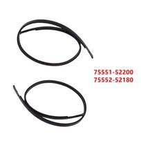 Kairės ir dešinės pusės stogo lietaus latakų apdailos detalės 2012-2014 m. Toyota Yaris hečbekui black
