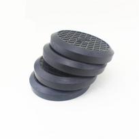 4x Apvalus 125mm Universalus Guminis Atraminis Padas Sunkiosios Apkrovos Kėlimo Padas Automobiliui Sunkvežimiui Keltuvui gray