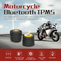 Motociklo TPMS Bluetooth padangų slėgio stebėjimo sistema 2 vnt. išoriniai jutikliai