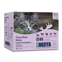 BOZITA Skanus mėsos meniu - šlapias kačių ėdalas - 12 x 85 g