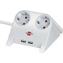 Brennenstuhl Desktop-Power USB-Charger 2x Power 2x USB - white 1153520222