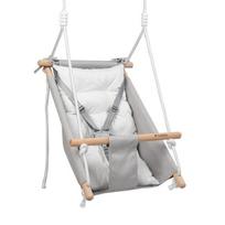 Kūdikio gultukas-supamasis Tulano Hop 40 Grey-White – ergonomiškas gultukas nuo gimimo