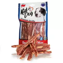 Kiddog Beef Strips natūralios jautienos juostelės, skanėstai šunims; 80g, 500g