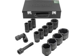 Smūginių galvučių rinkinys ROCKFORCE RF-6142-5MPB, 14 vnt., 3/4"DR, CrMo, gilios šešiakampės galvutės