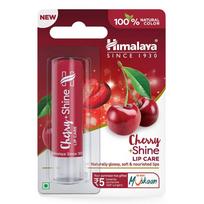 Himalaya Cherry Shine Lip Care 4.5g Natural Glossy Lip Balm With Sweet Cherry Oil For Soft Supple Lips