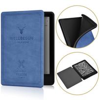 Automatinio užmigdymo/pažadinimo e-skaityklės dėklas Kindle Paperwhite 2024 12-os kartos 7 colių Light Blue