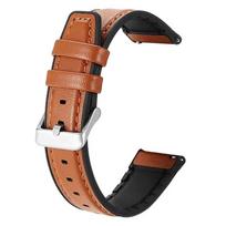 Silikoninė odinė apyrankė Garmin Vivoactive 6 3 4 5 4S 970 570 965 955 laikrodžiui, apyrankė Garmin Active 6 5 4 4s 3 S 20MM Width Band GR šviesiai ruda spalva