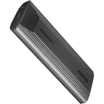 AXAGON EEM2-GTS2 USB-C 3.2 Gen 2 - M.2 NVMe / SATA SSD THIN SCREWLESS 30-80mm ALU box