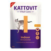 KATTOVIT VITAL CARE Indoor pašaras katėms, su vištiena, 85 g