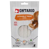 ONTARIO Lickable treat Chicken 5x14g laižomas skanėstas katėms su vištiena