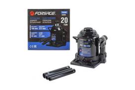 Butelinis domkratas, FORSAGE, F-T92007, 20 t, aukštis 277 mm, svoris 10.3 kg, su vožtuvu