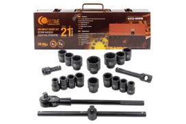 Smūginių įrankių rinkinys, FORSTIME, FT-6212-5MPB, 3/4" (6-kampės) galvutės, metalinė dėžė