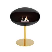 COCOON FIRES PEDESTAL BLACK BRASS pastatomas biožidinys