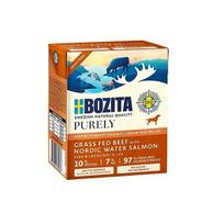BOZITA Purely Paté Duoprotein jautienos ir lašišos šlapias šunų ėdalas, 370 g