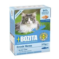 BOZITA Fresh Menu sterilizuotų arktinių palijų šlapias kačių ėdalas, 370 g