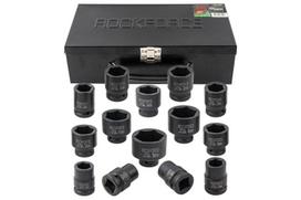 Smūginės galvutės, Rockforce, RF-6141-5MPB, 3/4", 14 vnt., 17-50 mm, metalinė dėžė
